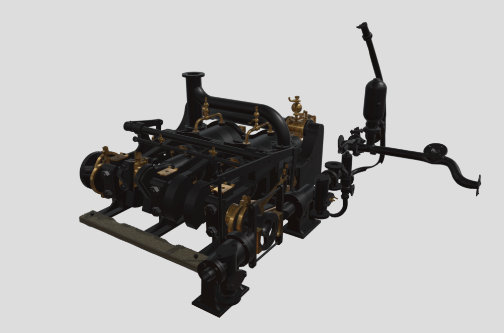 3D model of Xantho's engine, as it would have looked when new.